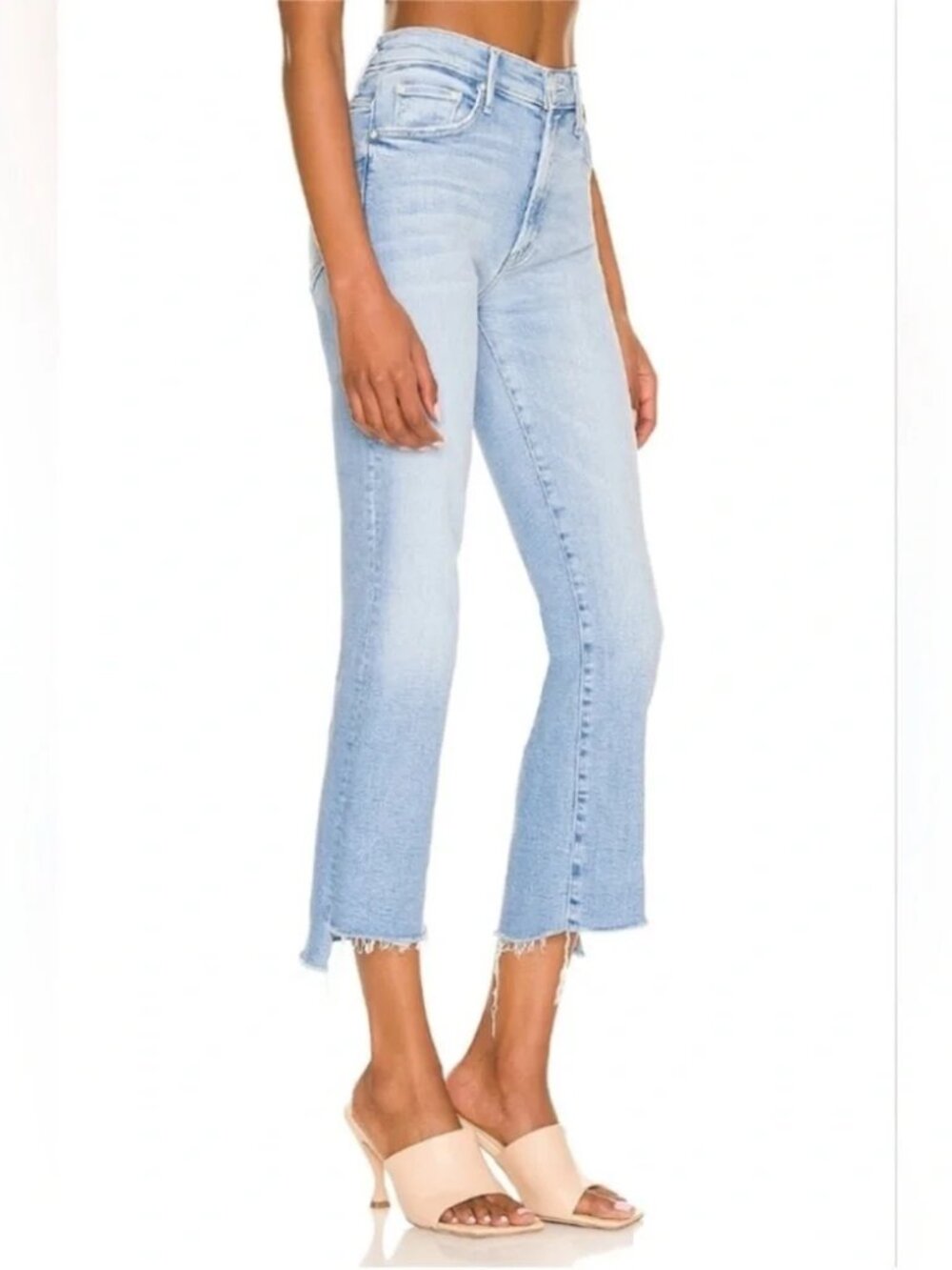 MOTHER Insider Crop Step Fray Limited Edition Jeans 28 HIGH WAIST DENIM CASUAL